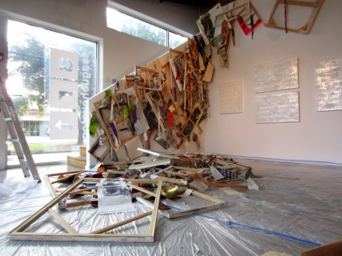 Devon Britt-Darby, 'New Bedford (Vanload of Art),' 2013. Site-specific installation at Art League Houston, dimensions variable.